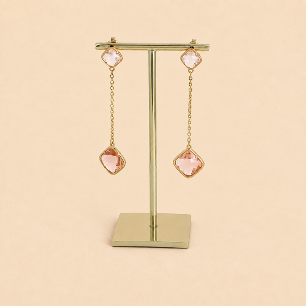 Boucles Alma Cristaux taillés