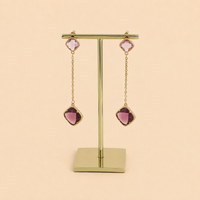 Boucles Alma Cristaux taillés