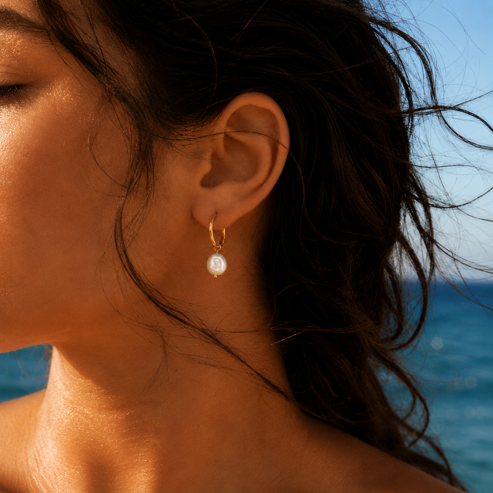 Boucles Luna - Perles Naturelles
