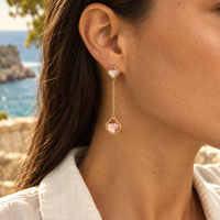 Boucles Alma Cristaux taillés